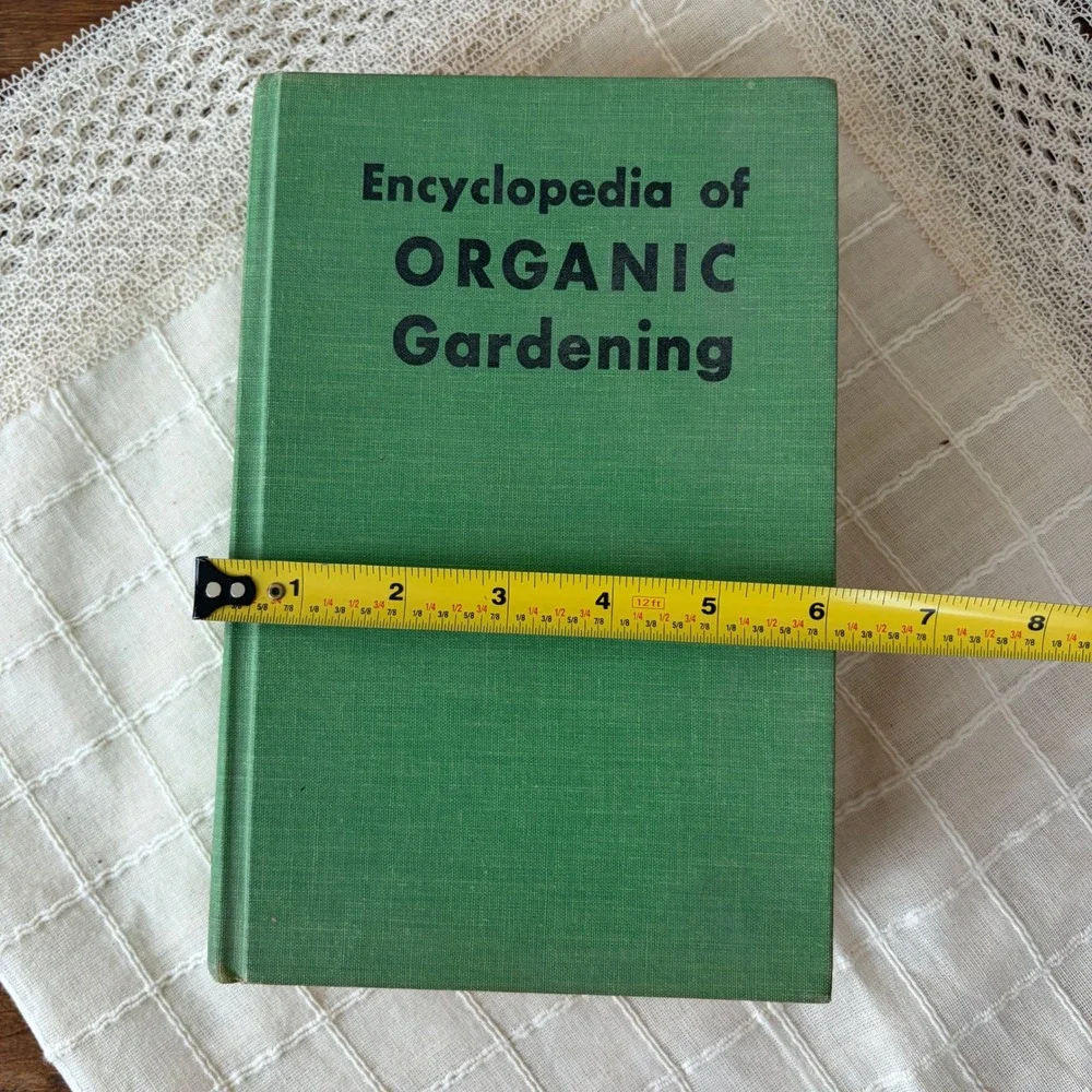 Encyclopedia of Organic Gardening J. I. Rodale 1970 Vintage Hardcover Green Book